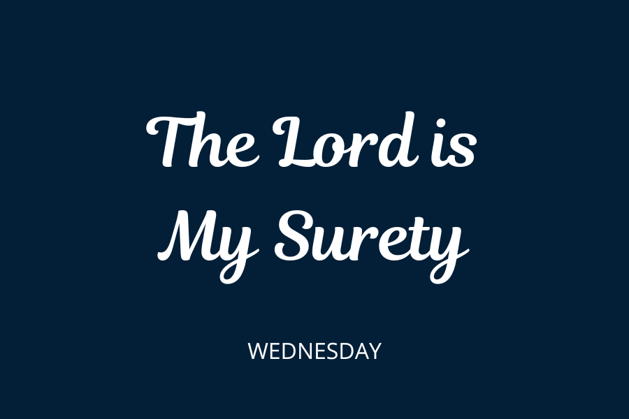 The Lord is my surety audio button