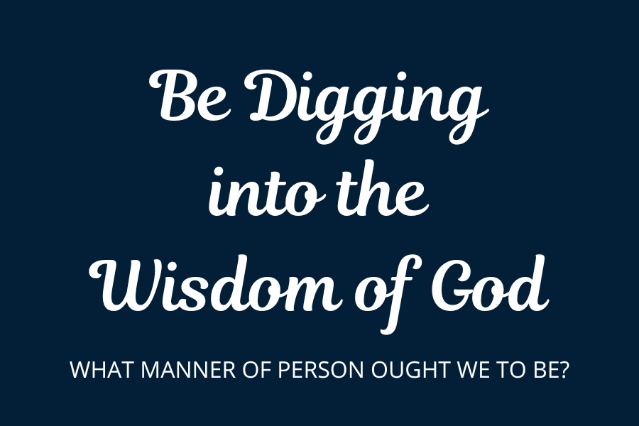 Be Digging into the Wisdom of God audio button