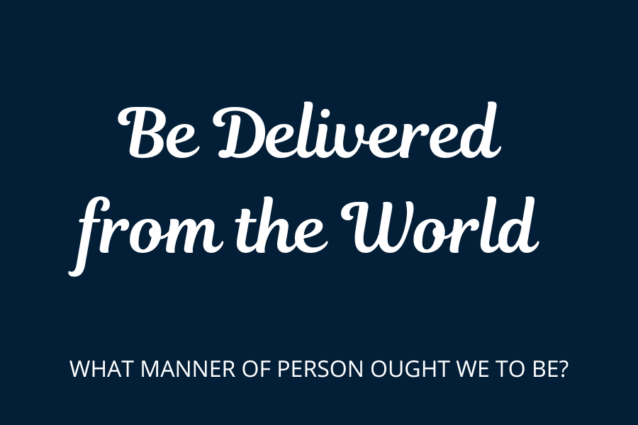 Be Delivered from the World audio button